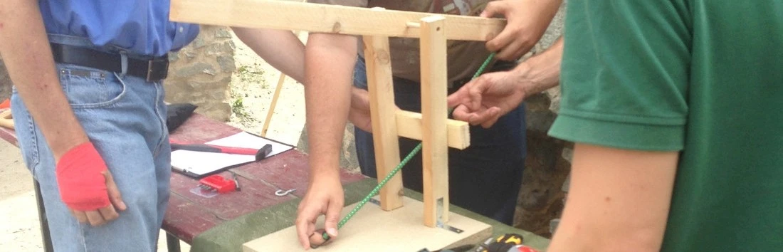 Katapultbau in Wittenberg