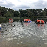 Auf dem Wasser Teambuilding bei Bitterfeld bzw. Halle
