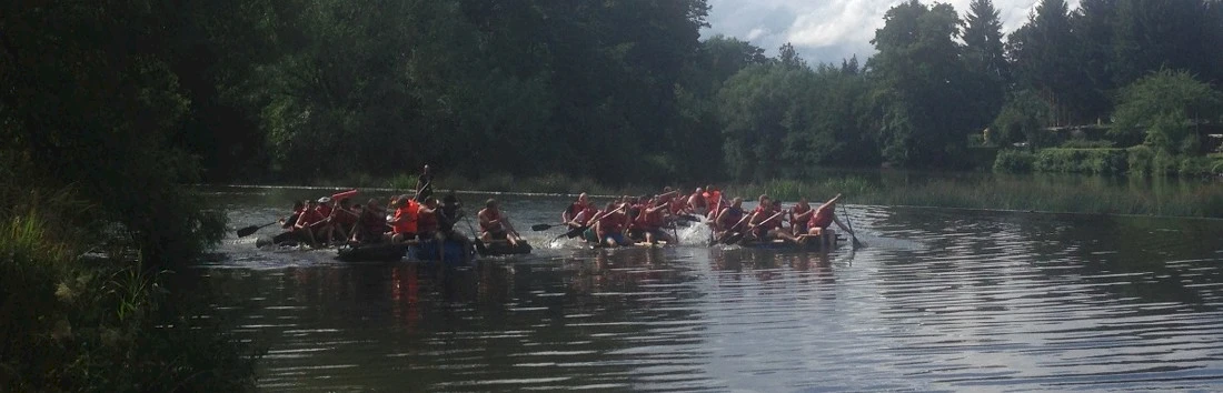Flossbau Teambuilding in Halle